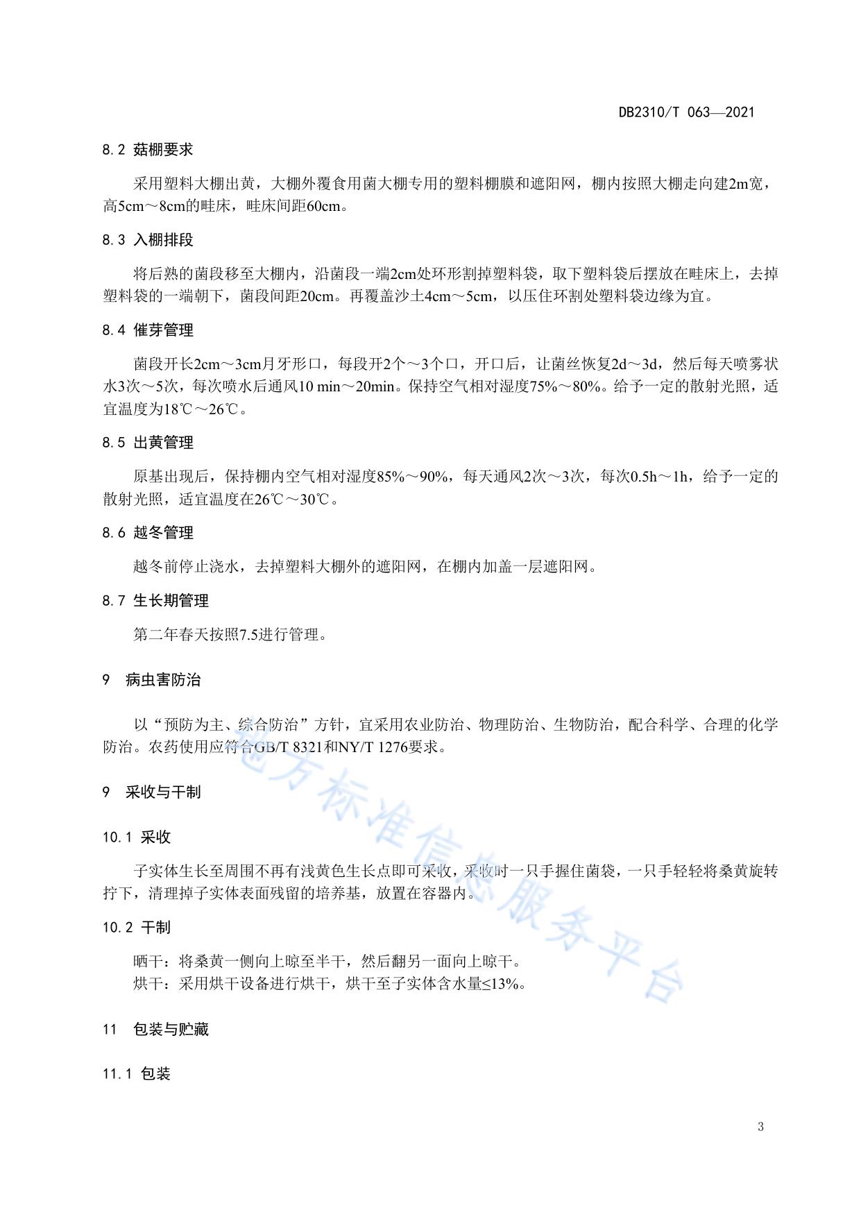 桑黄人工栽培技术规程