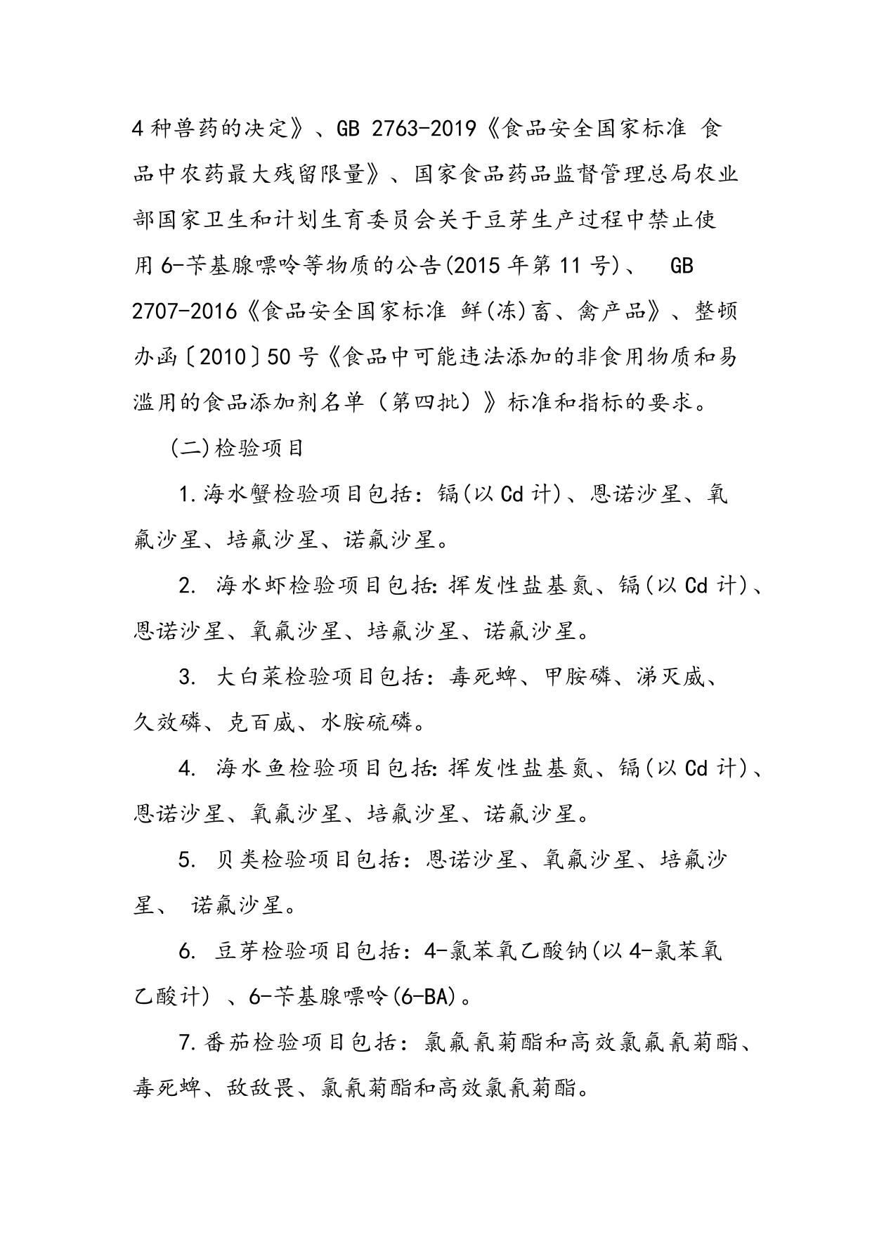 附件1:吉林省市场监督管理厅2020年食品安全“你点我检”专项抽检检验项目.docx