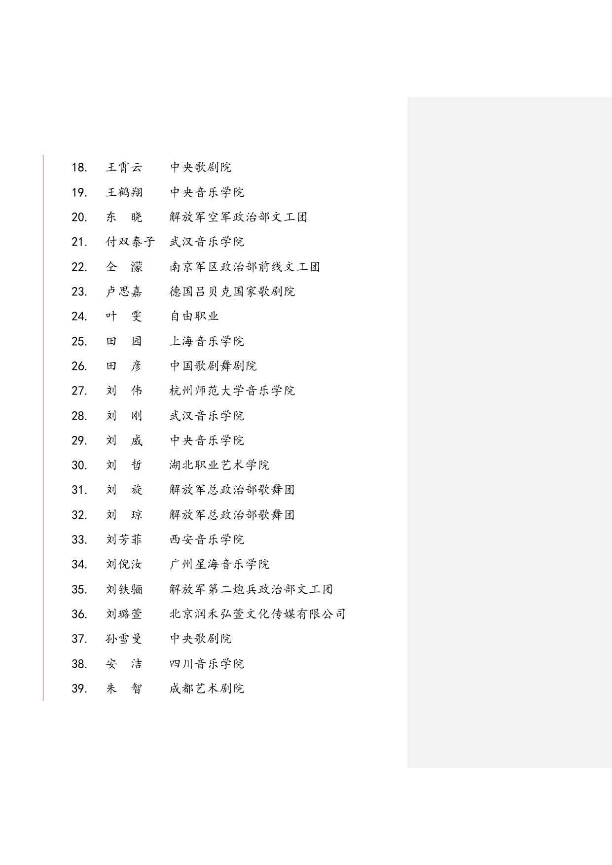第十届全国声乐比赛现场比赛名单.doc