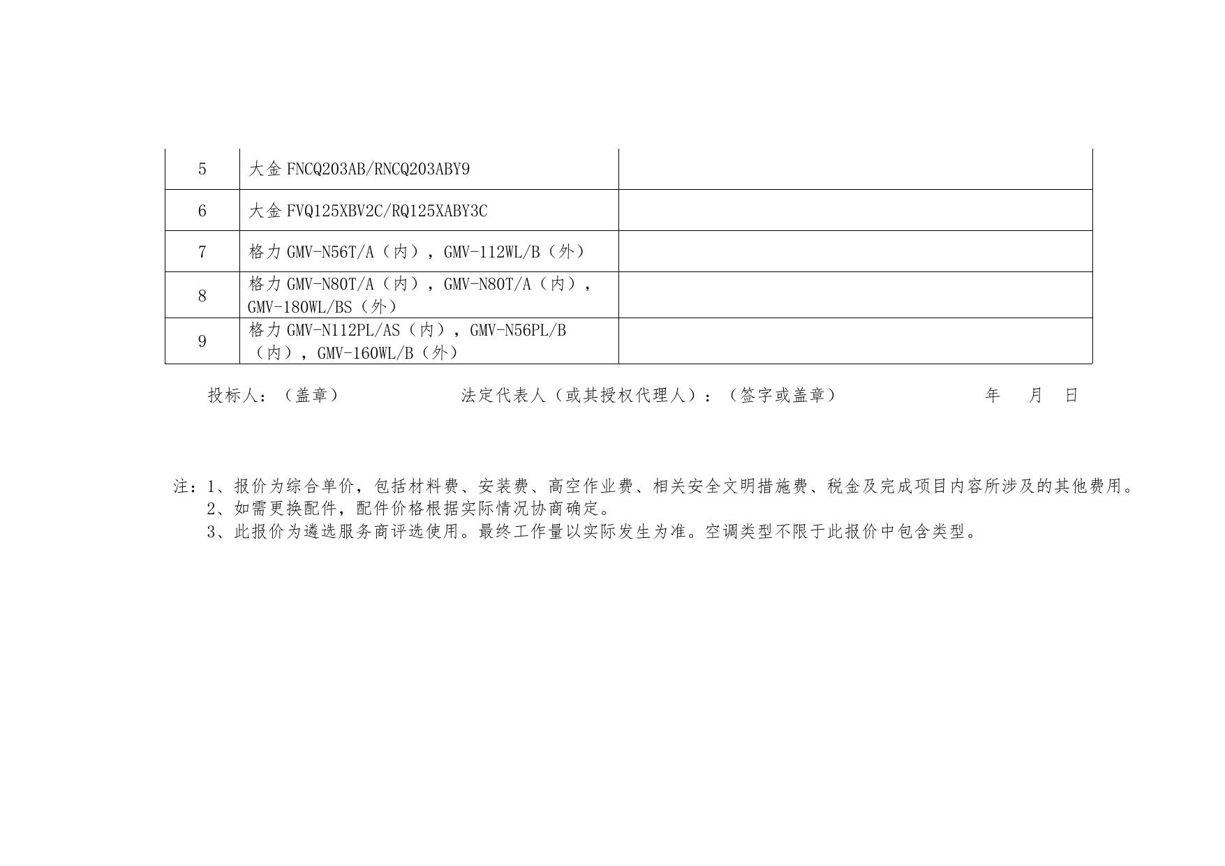 附件：空调日常维修遴选文件.docx