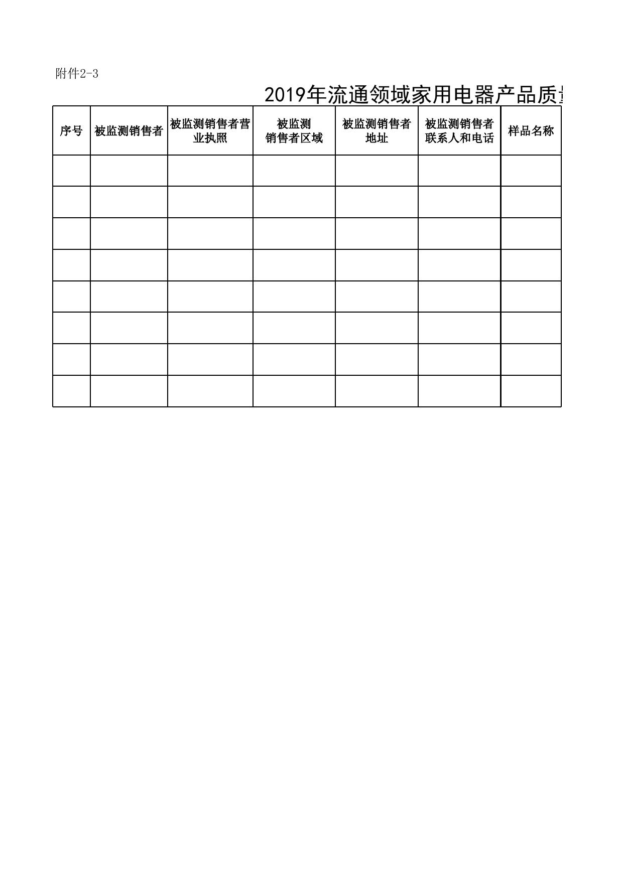 2.2019年家用电器产品质量广西监督抽查合格及不合格结果汇总表.xls