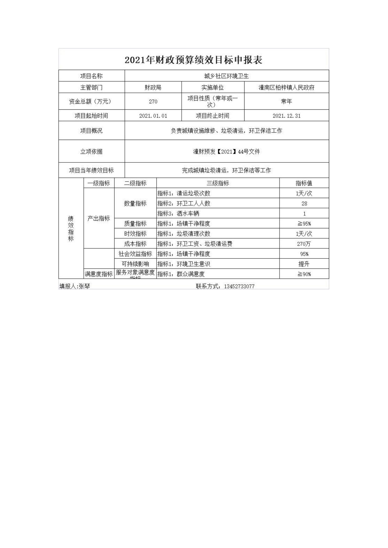 柏梓镇2021年预算项目绩效目标公开.pdf