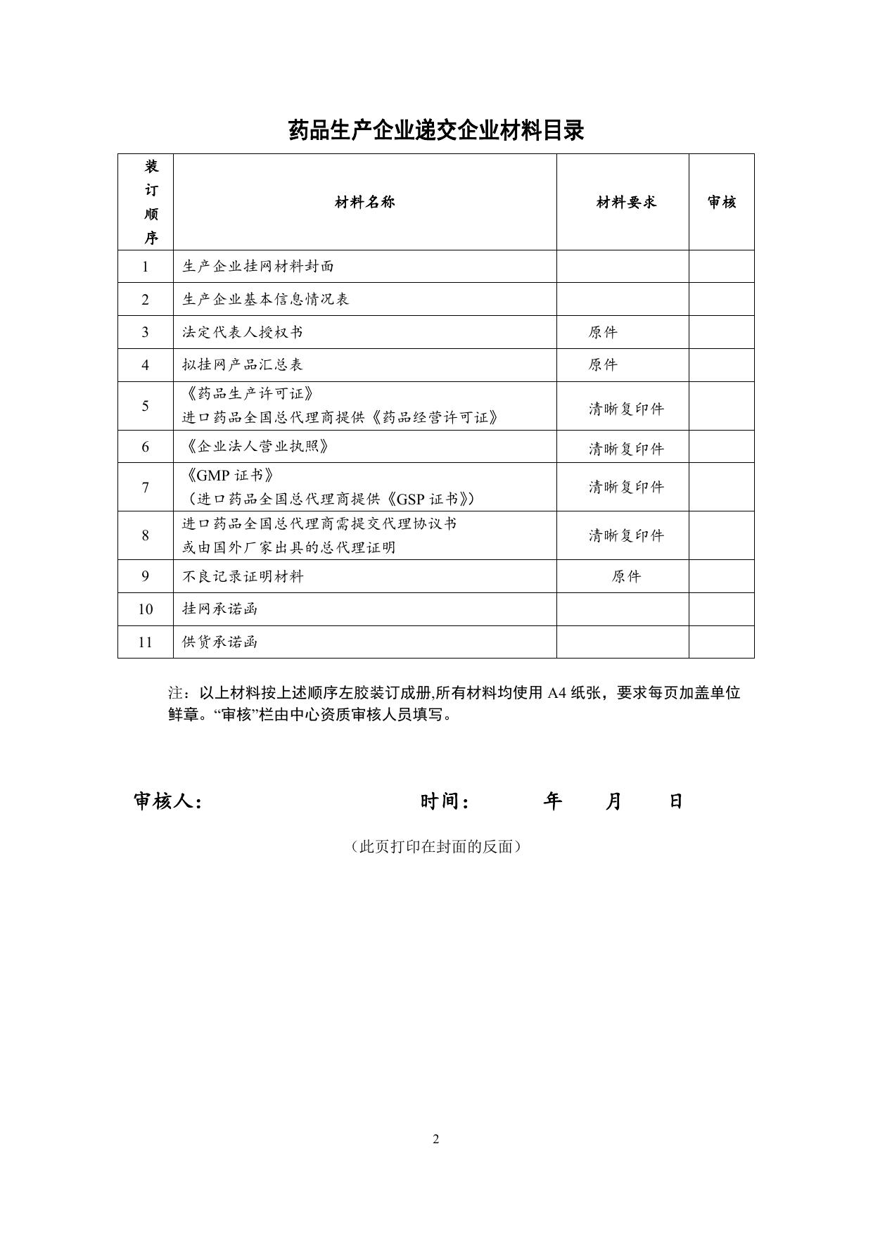 青海省医疗机构低价药品集中采购生产企业资质材料.doc