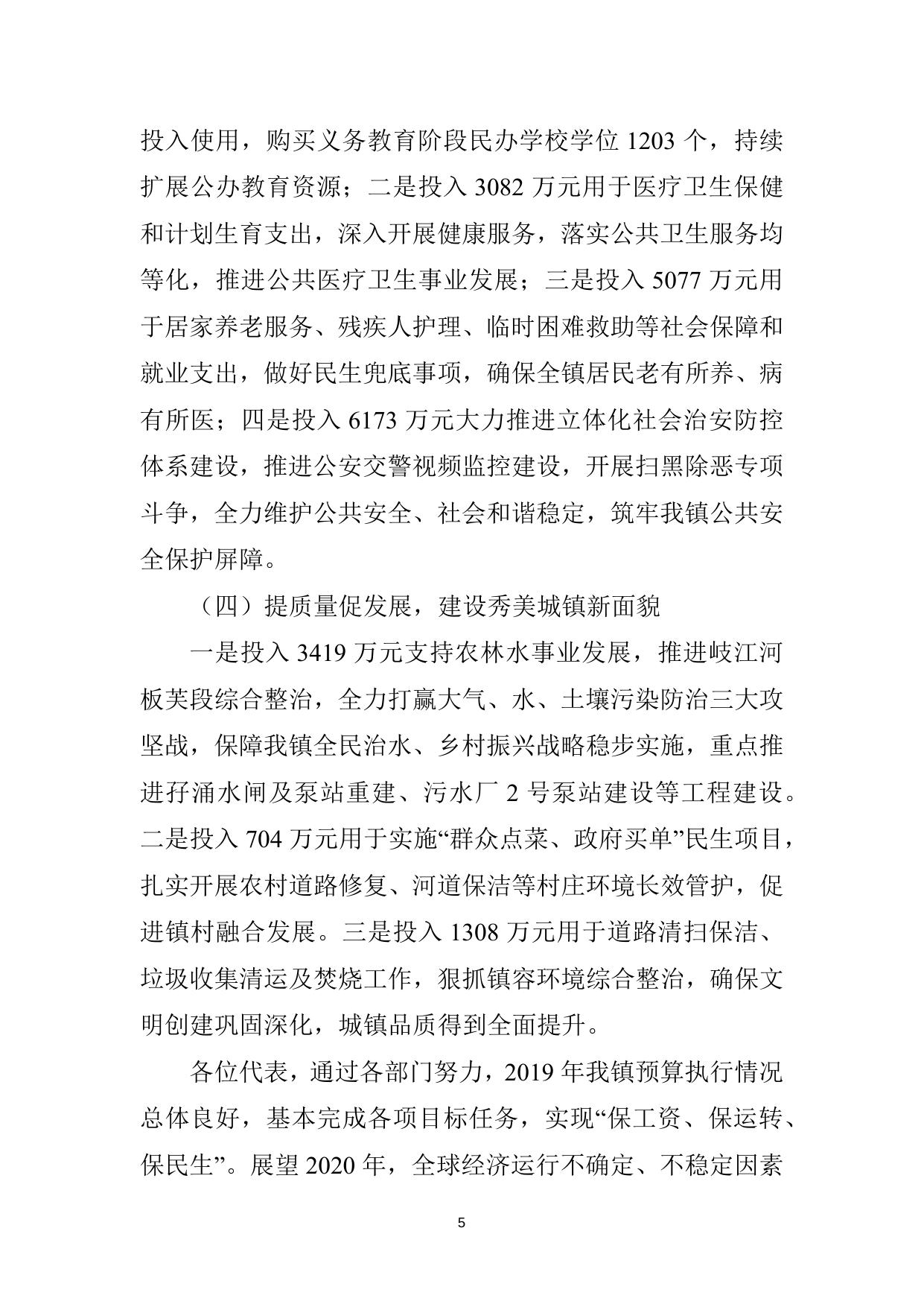1、2019年预算执行情况与2020年预算草案报告.docx
