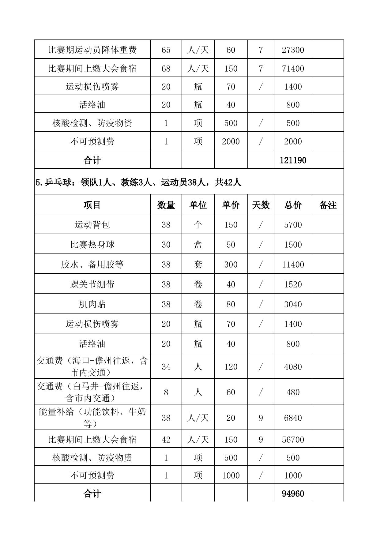 儋州代表团出队预算.xlsx