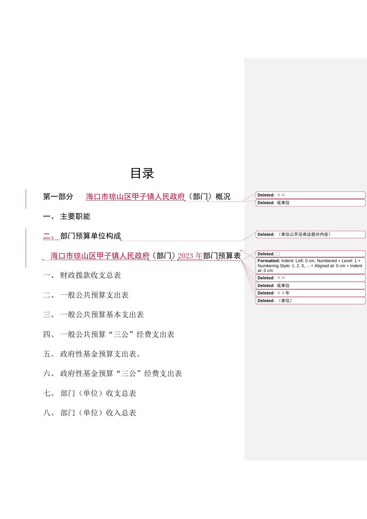 海口市琼山区甲子镇人民政府2023年（部门）预算公开说明.docx