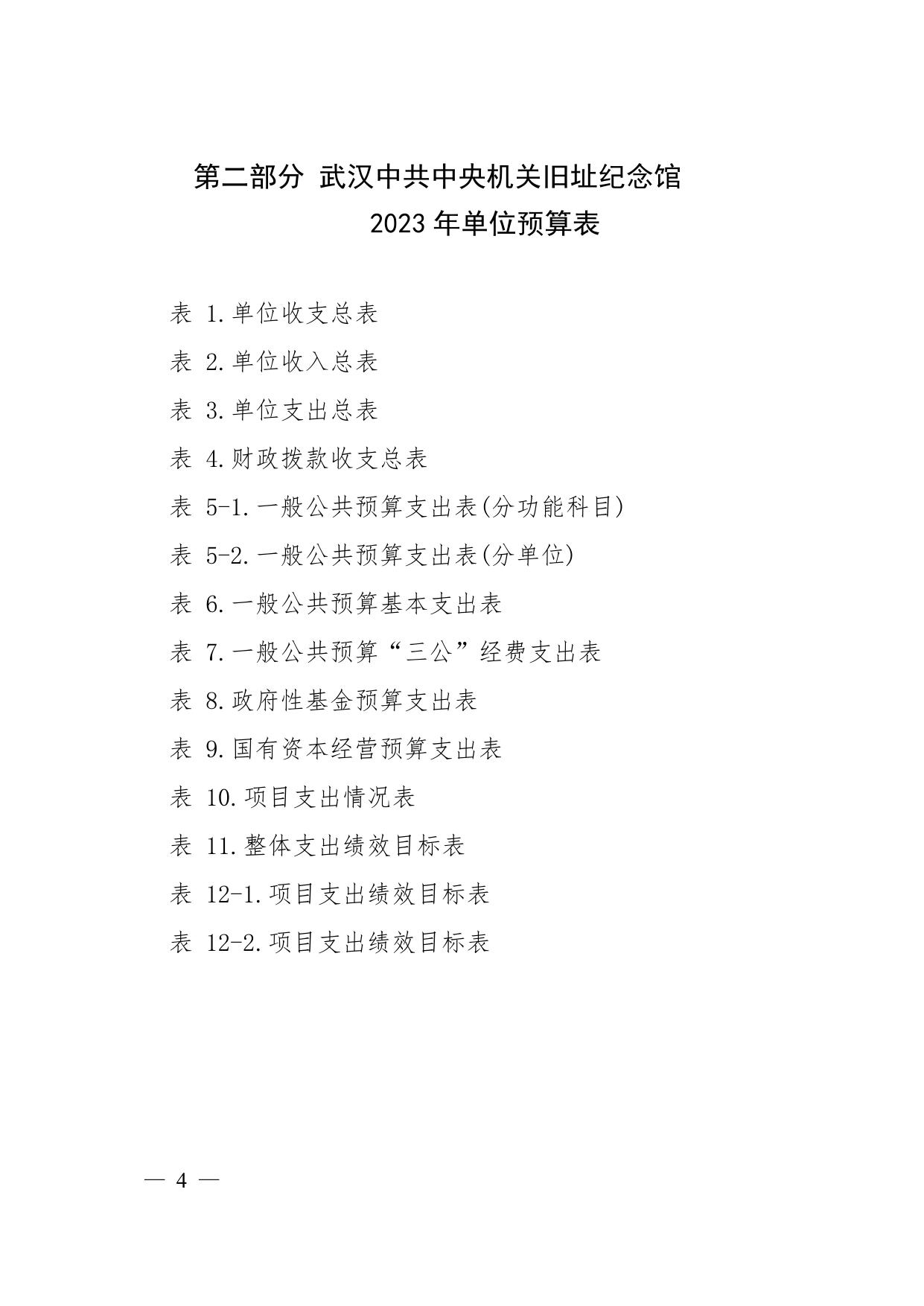 武汉中共中央机关旧址纪念馆2023年单位预算.pdf