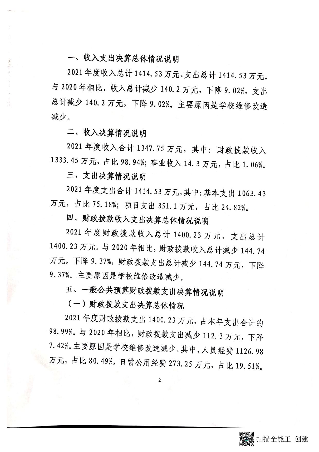 古县旧县镇中心学校2021年度部门决算.pdf