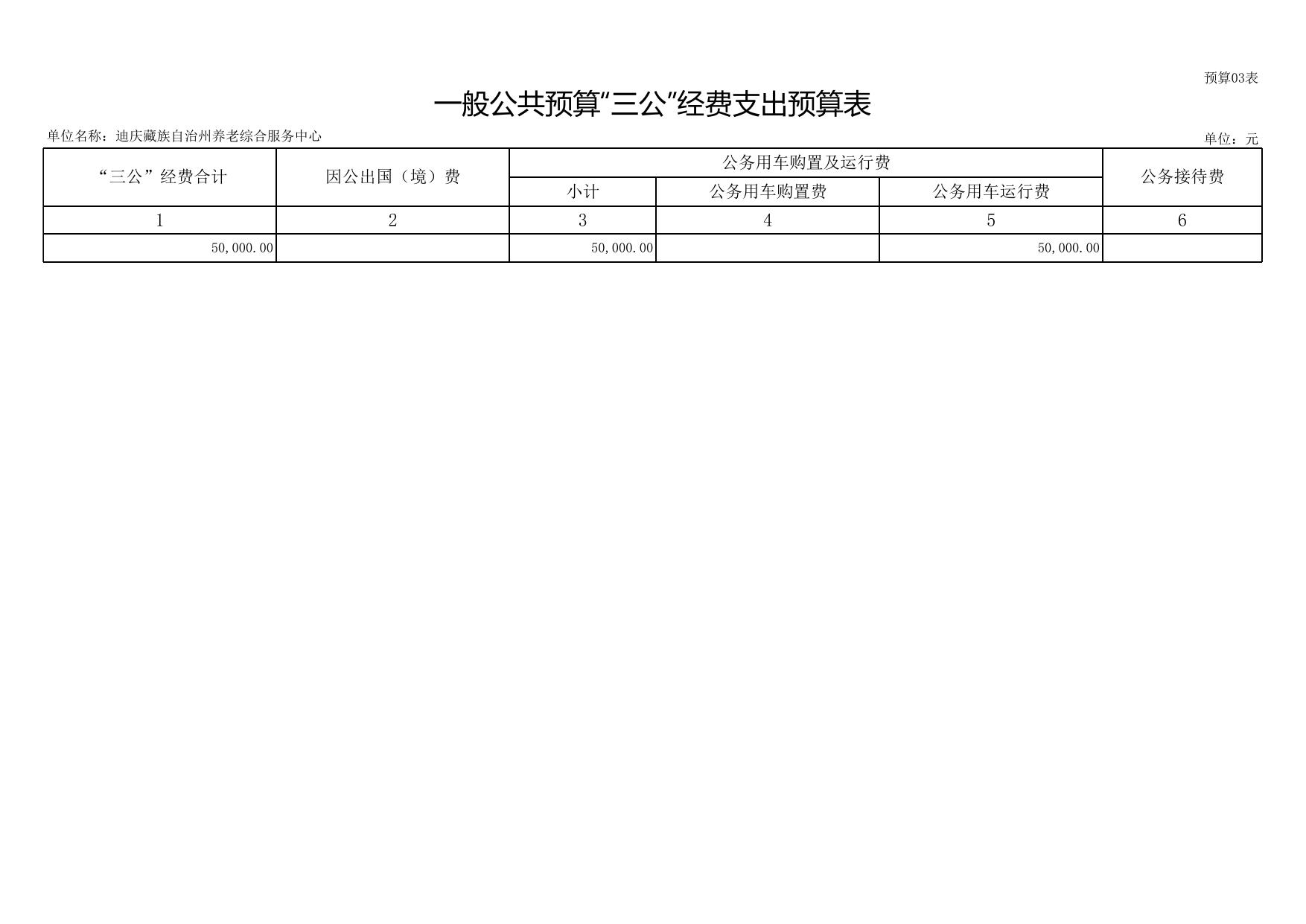 迪庆州养老综合服务中心2023年预算公开表20230313052709969.xls
