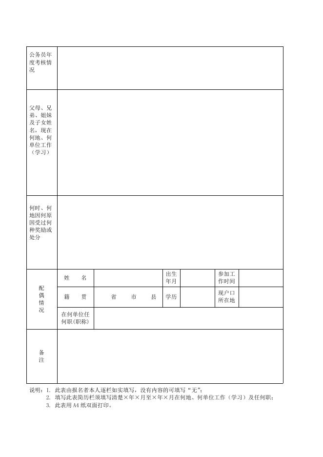 附件2.中共广东省委党校（广东行政学院）2020年公开选调公务员报名登记表.doc