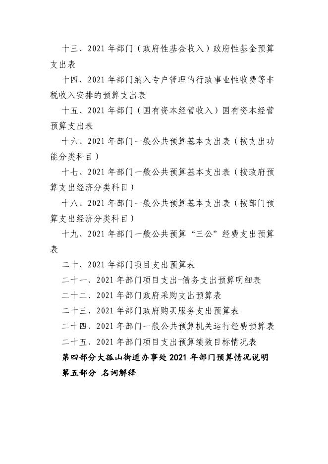 鞍山市铁东区大孤山街道办事处2021年部门预算.pdf
