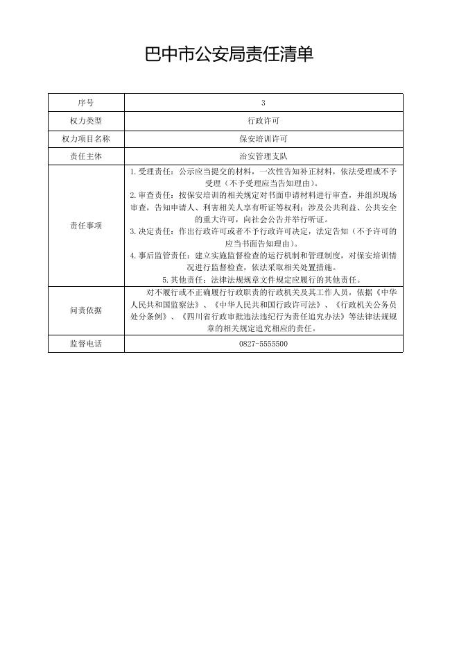 巴中市公安局责任清单.doc