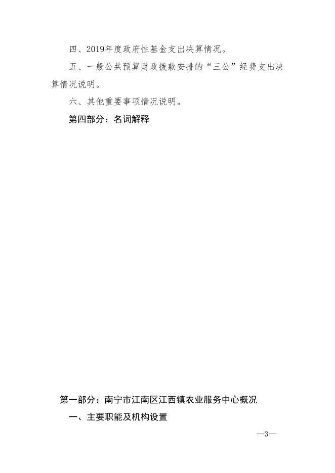 南宁市江南区江西镇农业服务中心2019年度部门决算公开报告.doc