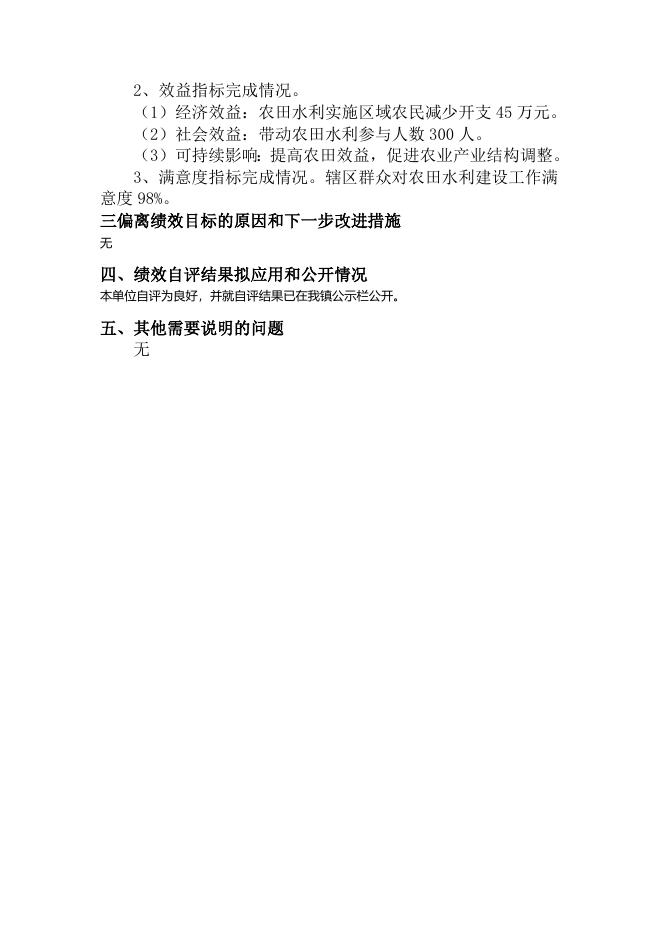 花马池镇2020年农田水利自评报告 .docx
