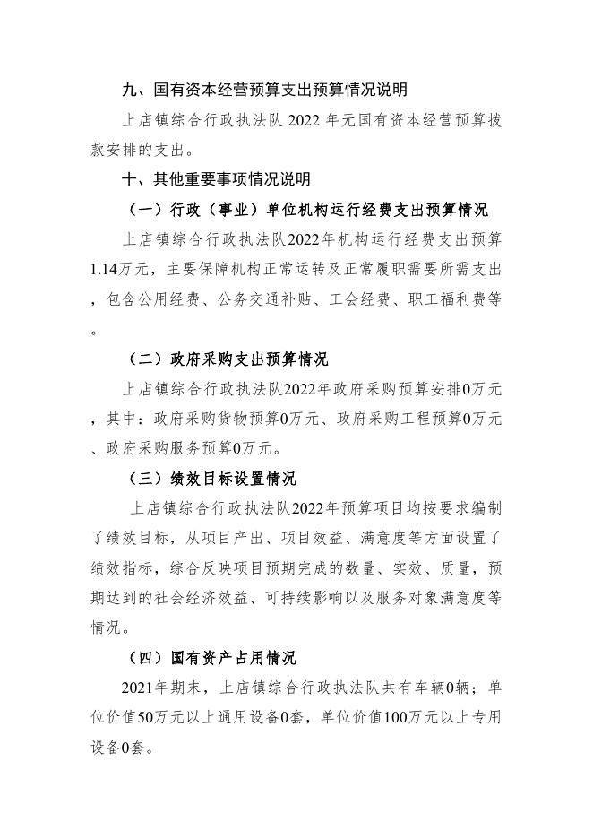 2022年度上店镇综合行政执法队预算公开.pdf