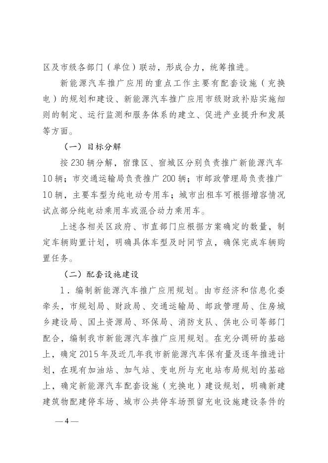 宿政办发[2015]77号新能源汽车实施方案（报政府办）.docx