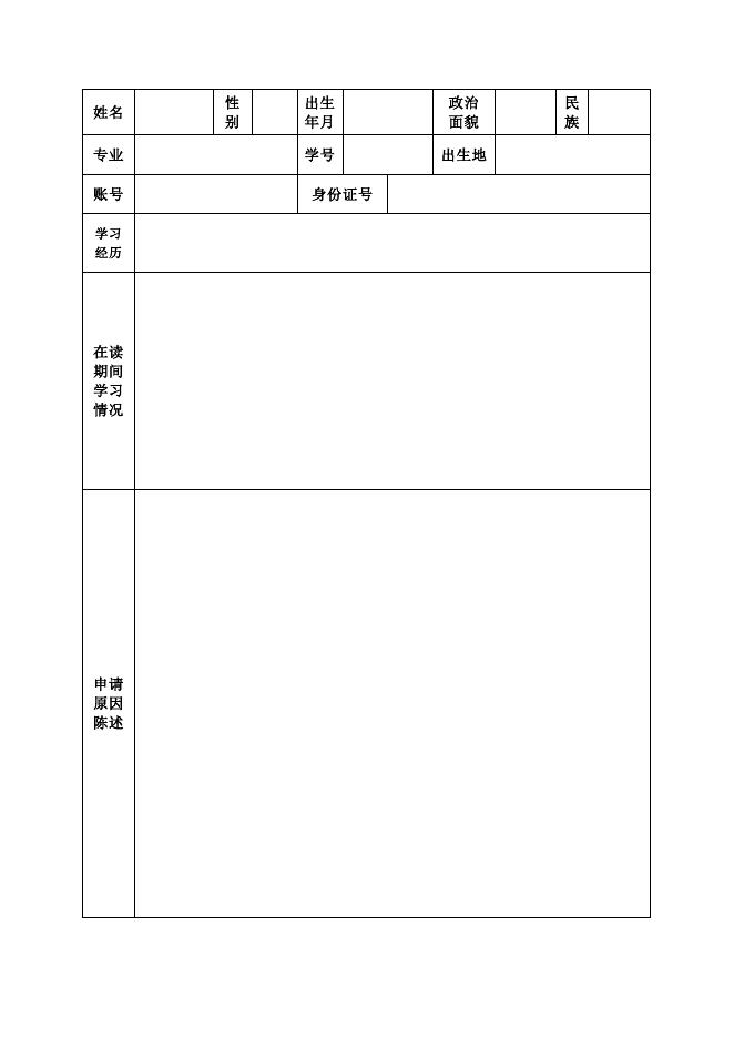 光电奖学金申请表.docx