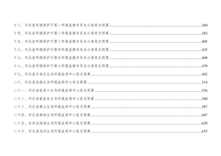 河北省生态环境厅2021年单位预算信息公开.doc