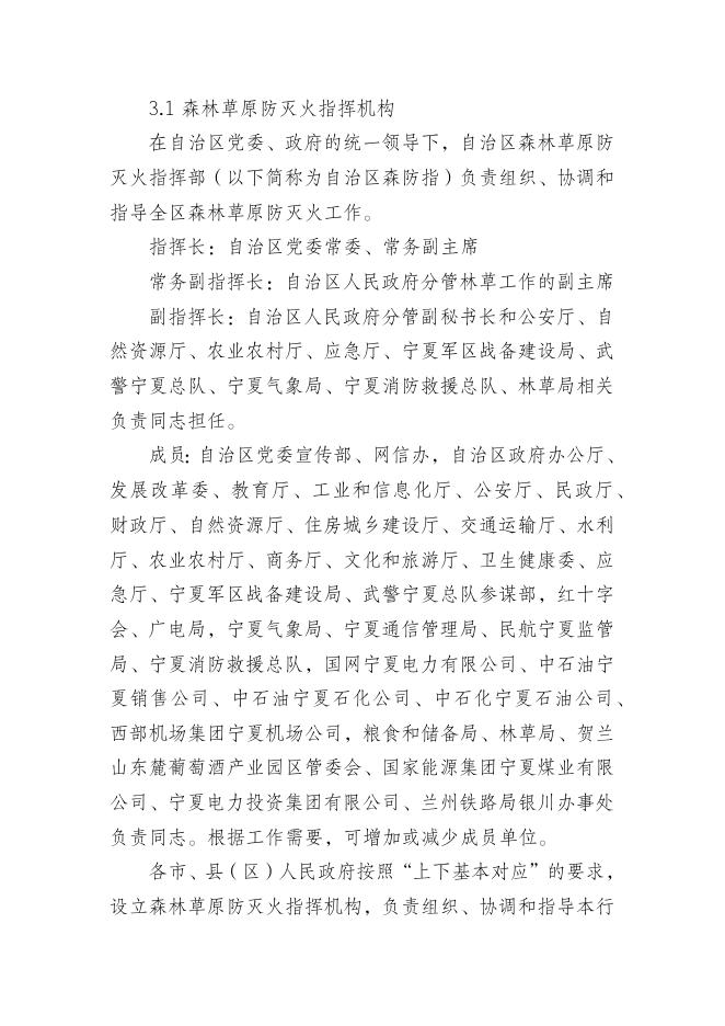 宁夏回族自治区森林草原火灾应急预案.docx