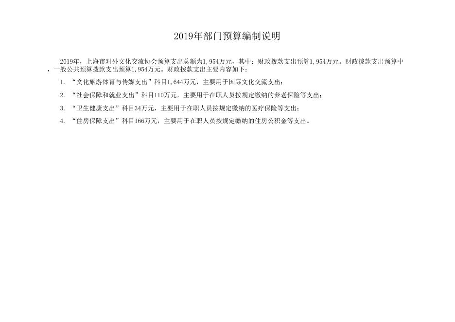 上海市对外文化交流协会2019年度部门预算.xls