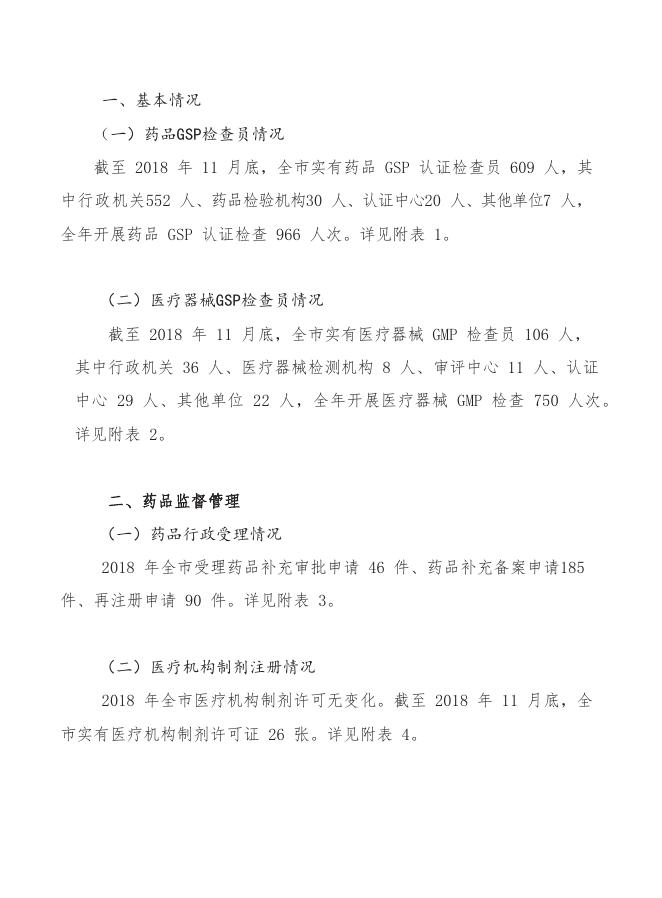 2018年药品监督管理年度统计报告.docx
