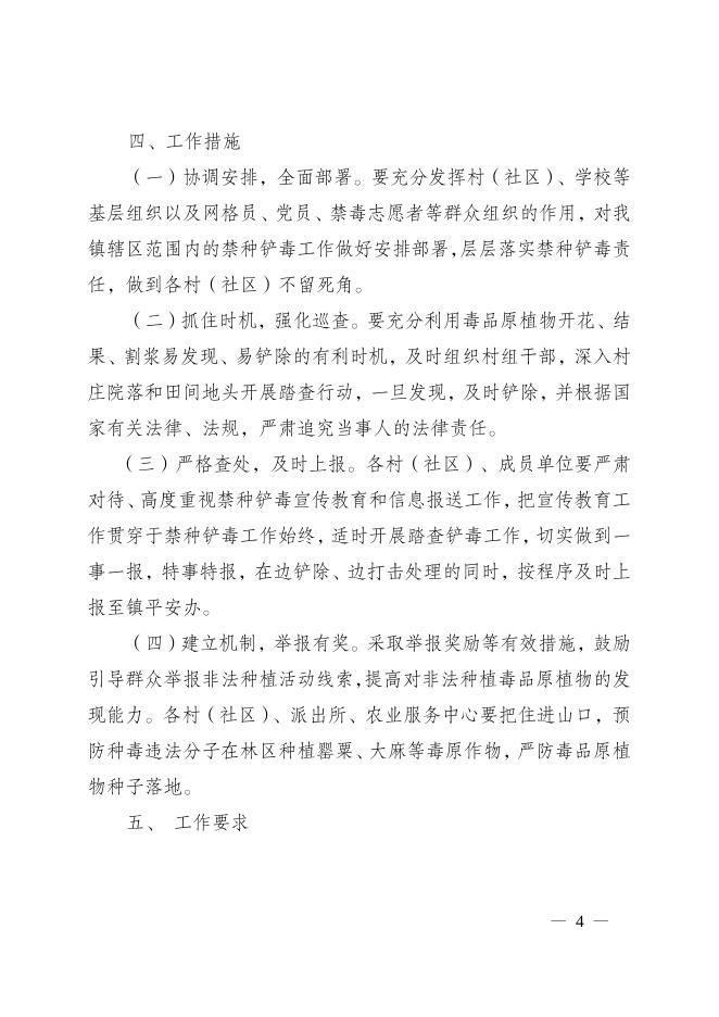 12号关于印发《青峰镇2022年禁种铲毒工作实施方案》的通知.docx