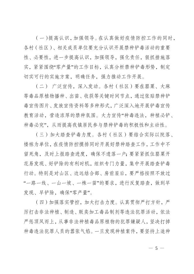 12号关于印发《青峰镇2022年禁种铲毒工作实施方案》的通知.docx