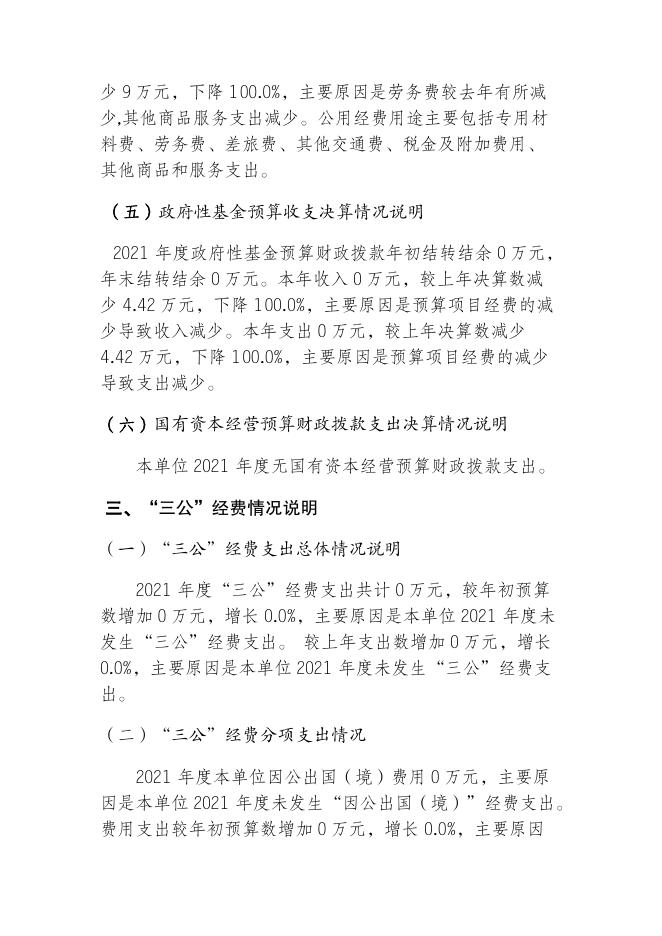 重庆市垫江县沙坪镇卫生院2021年度部门决算情况说明.pdf
