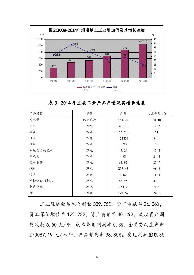 2014年揭阳市国民经济和社会发展统计公报（正文）.doc