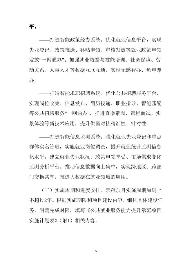 公共就业服务能力提升示范项目实施方案(编制提纲).docx