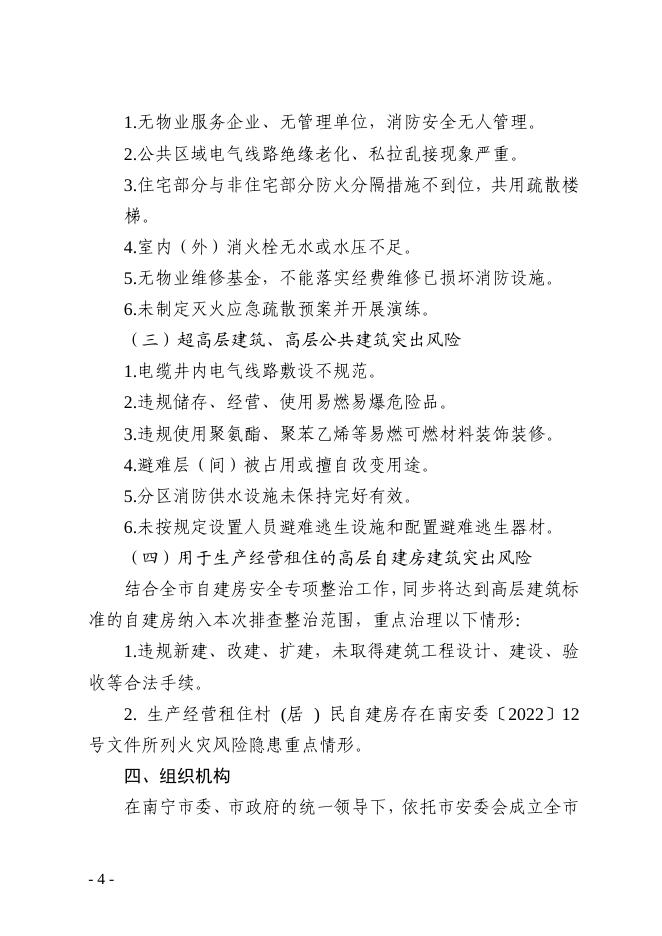 南安委办[2022]86号 关于印发南宁市高层建筑重大火灾风险专项整治实施方案的通知.pdf