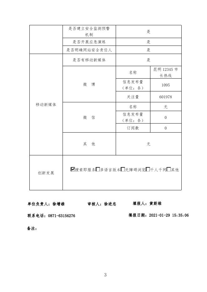 昆明市人民政府-2020年政府网站工作年度报表.pdf