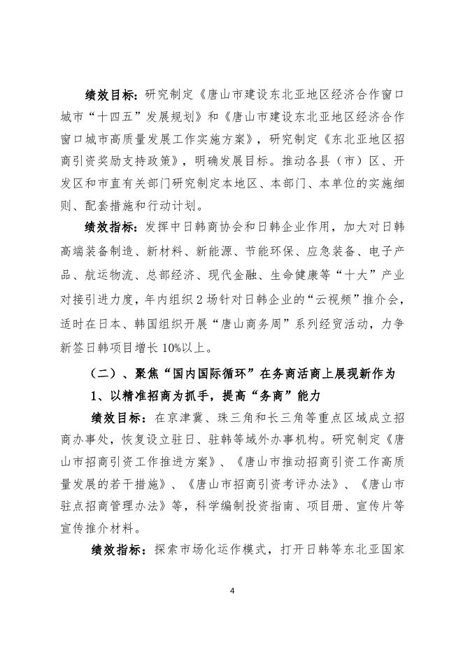 唐山市商务局2022年预算绩效文本.doc