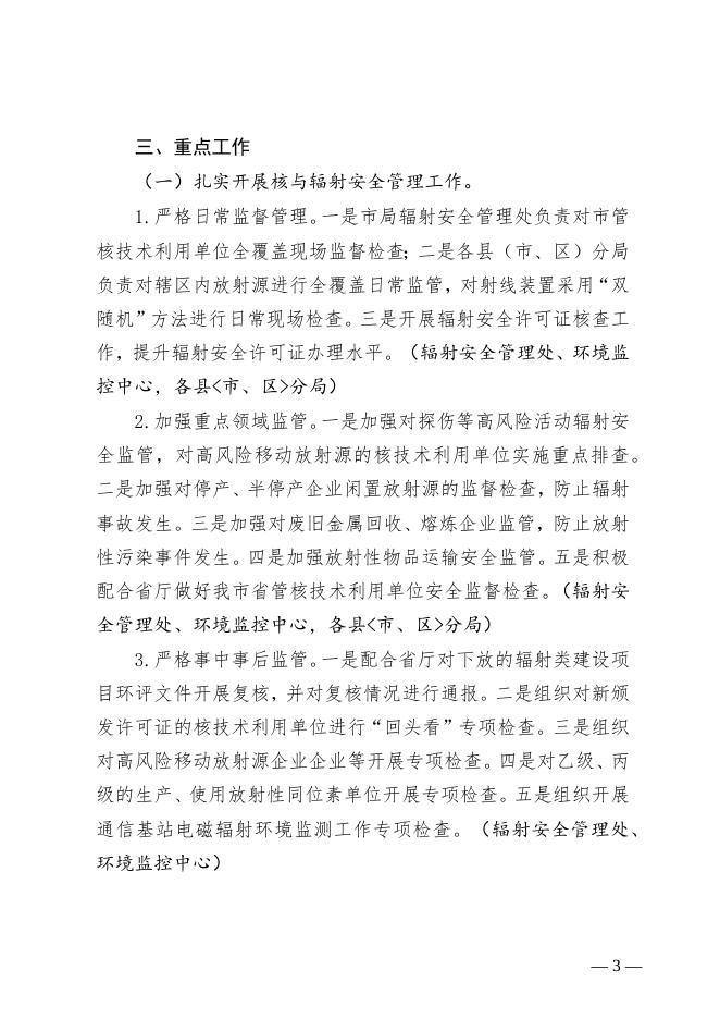 关于印发《邯郸市2022年核与辐射安全监管工作要点》的通知.docx