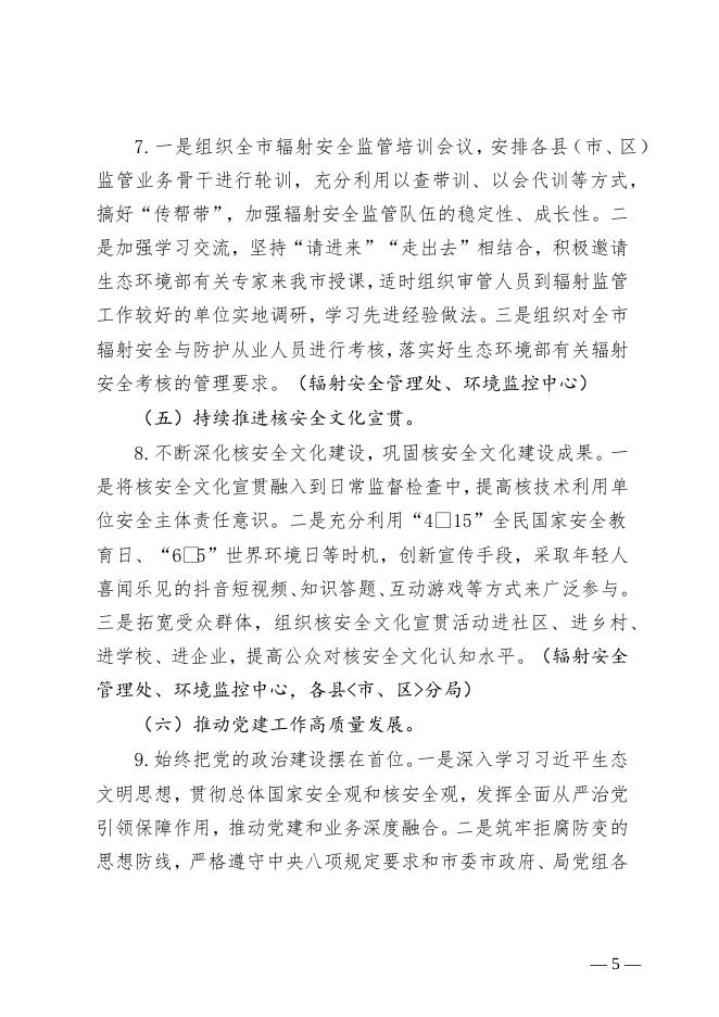 关于印发《邯郸市2022年核与辐射安全监管工作要点》的通知.docx