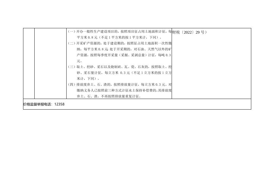 行政事业性收费标准 .docx