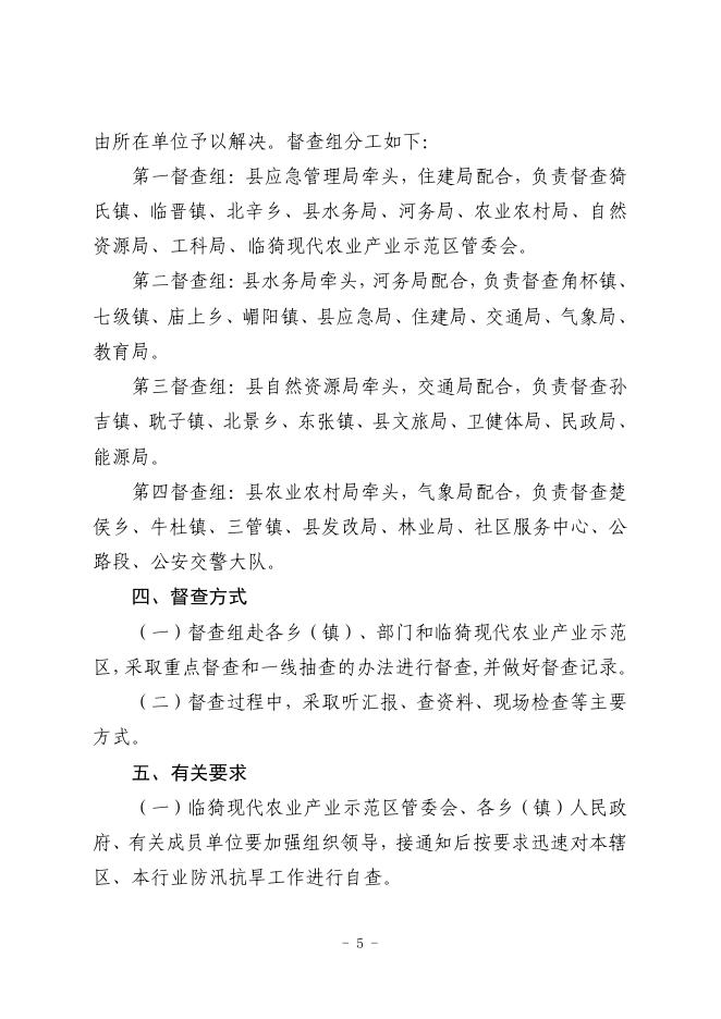 临汛办发〔2023〕6号 关于开展 2023 年防汛抗旱工作督查的通知.pdf