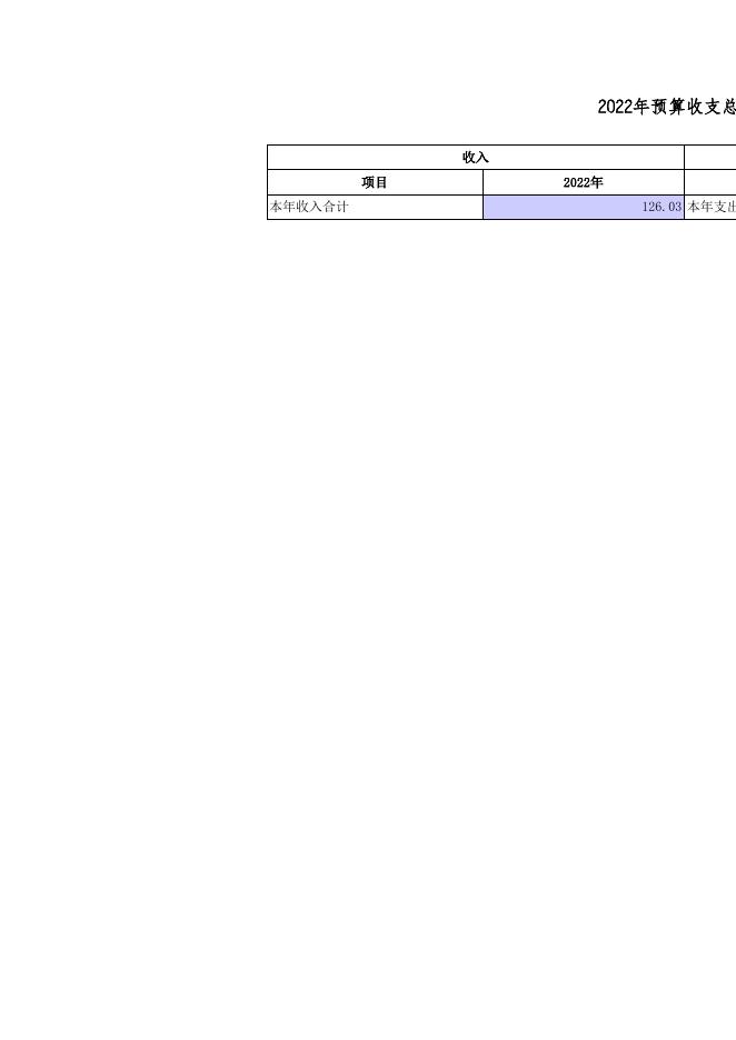2022年项目推进部门预算公开表.xls