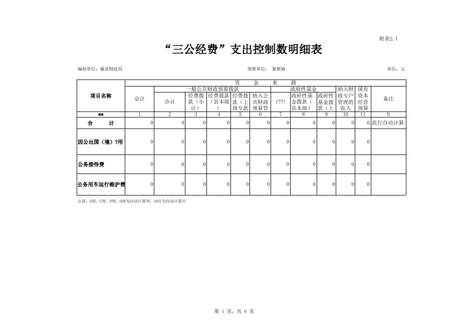藤县象棋镇部门预算表.XLS.xls