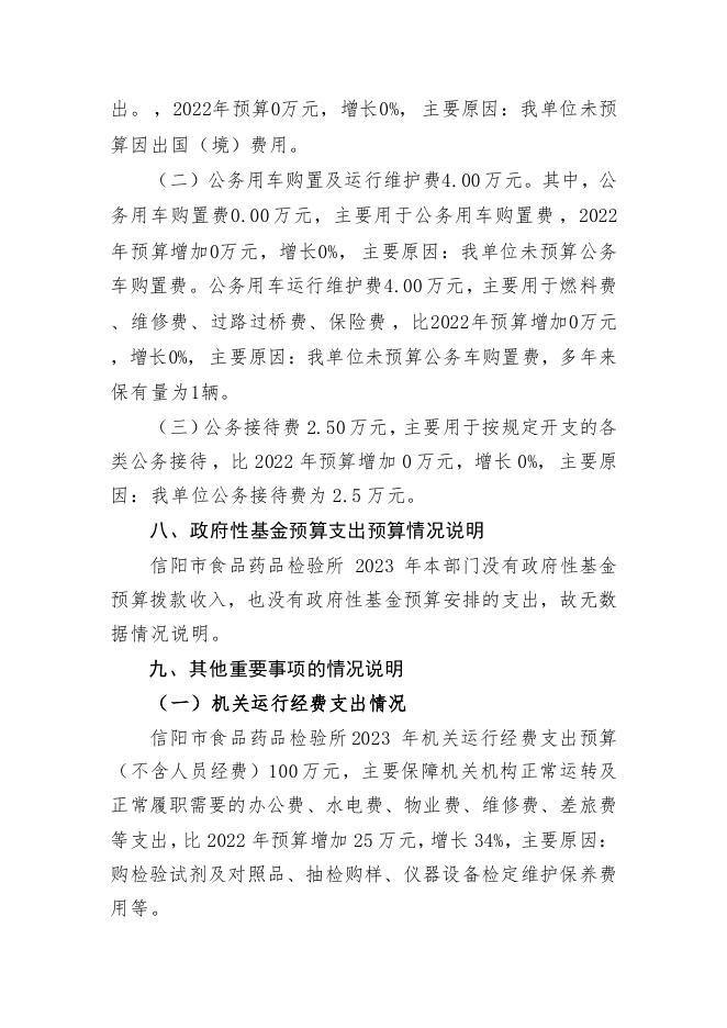 2023年信阳市食品药品检验所部门预算.pdf