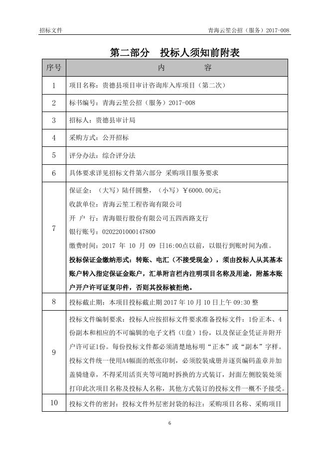 附件：贵德县审计局招标文件包一.doc