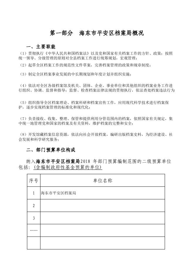 海东市平安区档案局2018 年度部门预算公开表.pdf