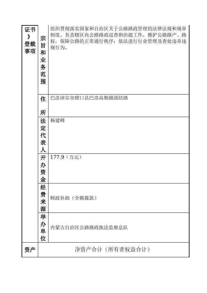 115000001002-内蒙古自治区公路路政执法监察总队-内蒙古自治区公路路政执法监察总队巴彦淖尔支队第六大队.doc