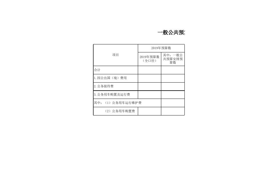 2019年玉东新区旅游发展局预算公开.xlsx