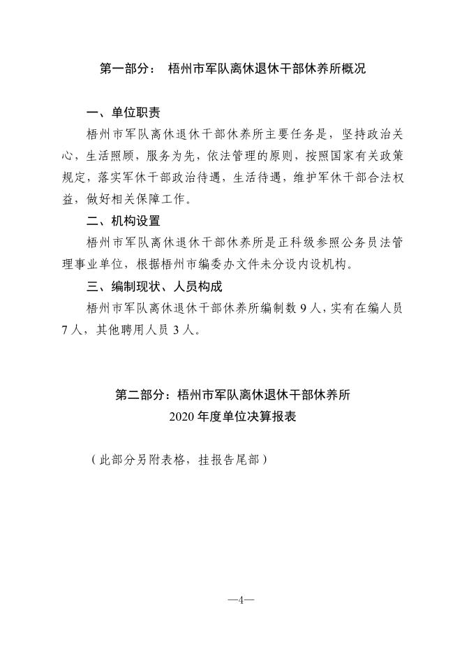 梧州市军队离休退休干部休养所2020年单位决算公开.pdf