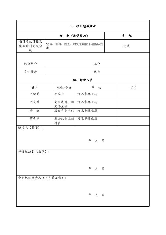 森林防火专项经费支出绩效自评报告.doc