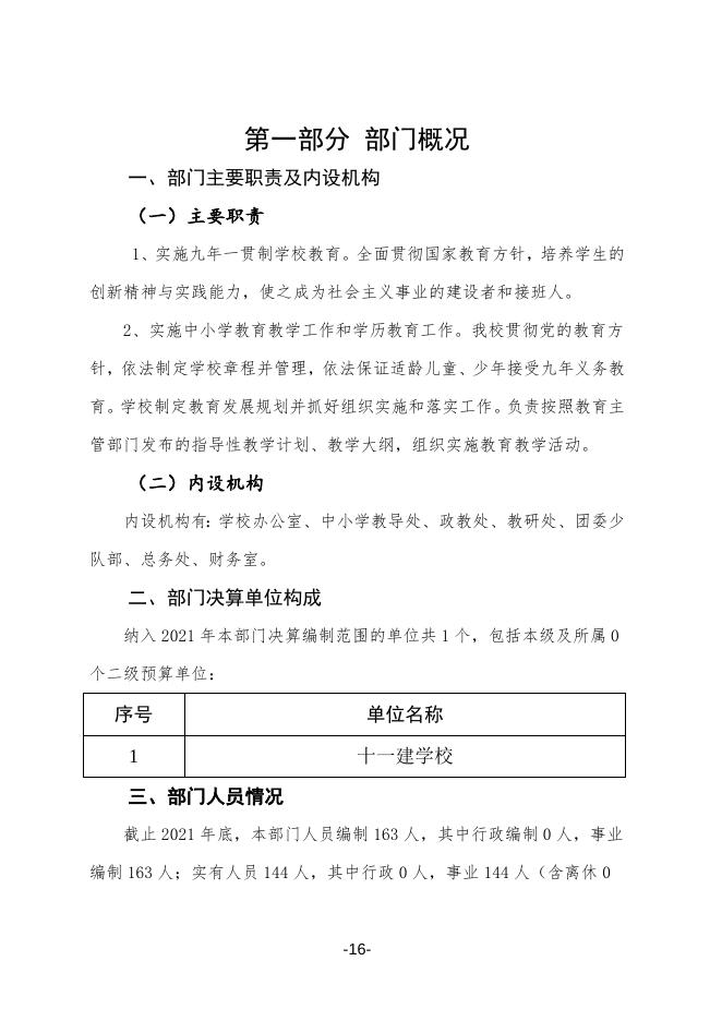 兴平市十一建学校2021年度部门决算公开.doc