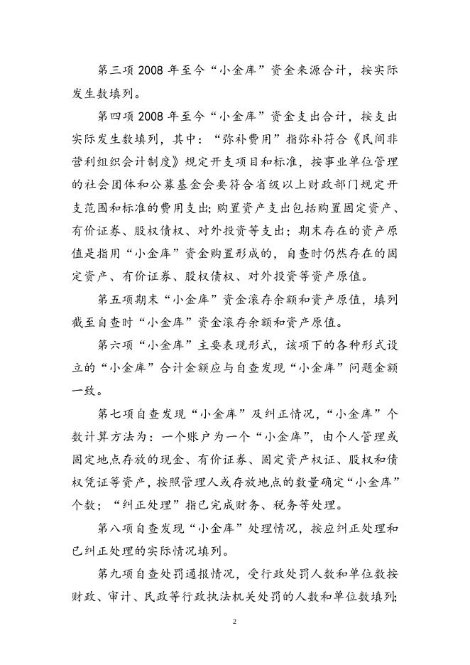 韩城市社团小金库治理报表填表说明.doc