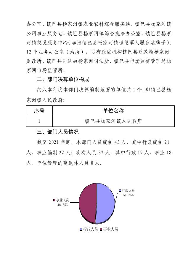 镇巴县杨家河镇人民政府2021年度部门决算公开.pdf