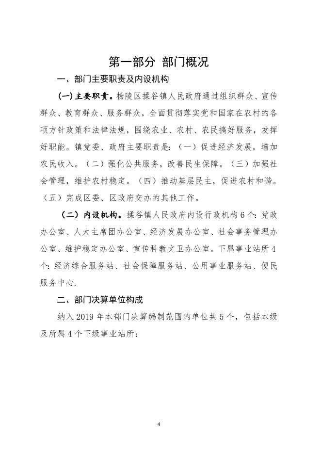 杨陵区揉谷镇人民政府2019年部门决算公开.docx